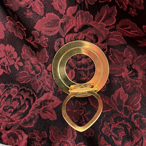 LIEBA USA Gold Tone Circular Scarf Clip Vintage - Picture 3 of 4